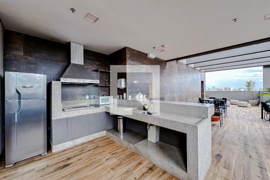 Área comum - Churrasqueira de kitnet/studio à venda com 1 quarto, 22m² em Vila Mariana, São Paulo