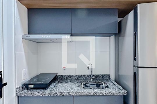 Cozinha de kitnet/studio à venda com 1 quarto, 22m² em Vila Mariana, São Paulo