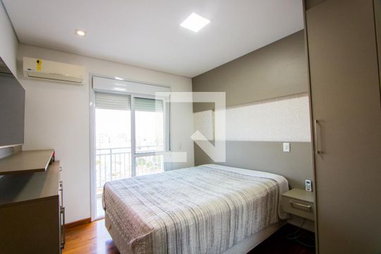 Quarto 1 - Suíte de apartamento à venda com 3 quartos, 126m² em Vila Scarpelli, Santo André