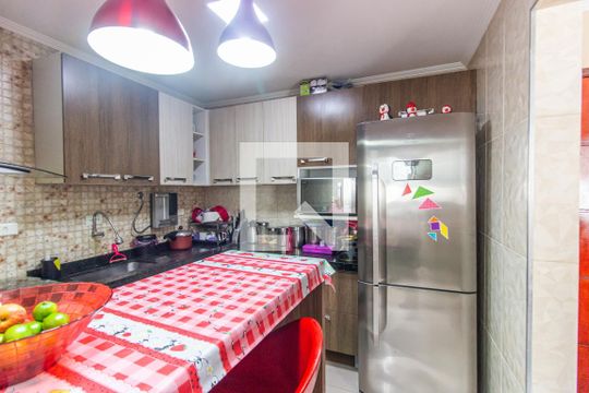 Cozinha de apartamento à venda com 2 quartos, 58m² em Jardim Lajeado, São Paulo