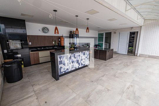 Area privativa e espaço goumert de apartamento à venda com 3 quartos, 293m² em Planalto, Belo Horizonte