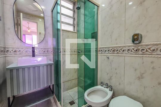 Banheiro da Suíte de apartamento para alugar com 3 quartos, 78m² em Méier, Rio de Janeiro