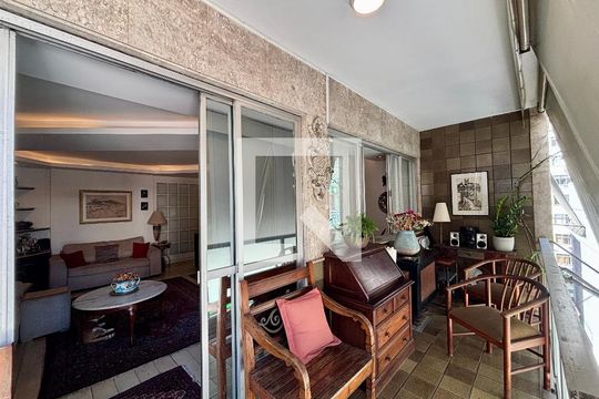 Varanda da sala de apartamento à venda com 4 quartos, 161m² em Botafogo, Rio de Janeiro