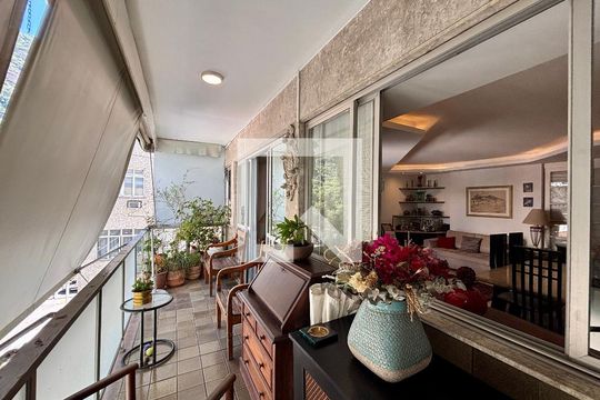Varanda da sala de apartamento à venda com 4 quartos, 161m² em Botafogo, Rio de Janeiro