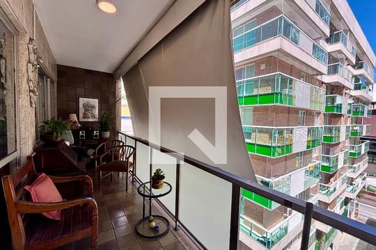 Varanda da sala de apartamento à venda com 4 quartos, 161m² em Botafogo, Rio de Janeiro
