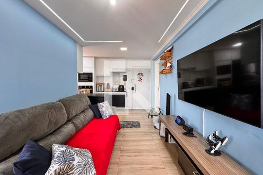 Sala de apartamento à venda com 2 quartos, 47m² em Jardim Jamaica, Santo André