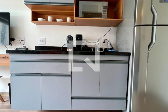 Cozinha de kitnet/studio à venda com 1 quarto, 25m² em Vila Mariana, São Paulo
