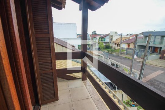 Sacada do Quarto Suíte de casa à venda com 3 quartos, 117m² em Guarujá, Porto Alegre