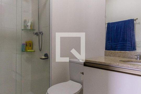 Banheiro da Suíte de apartamento à venda com 2 quartos, 73m² em Vila Carrão, São Paulo