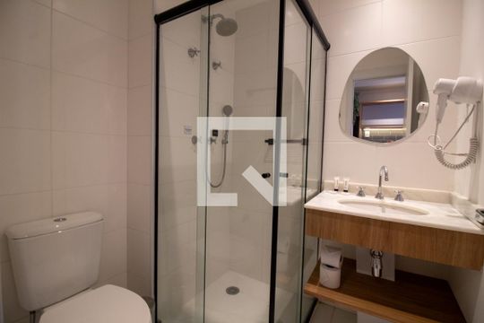 Banheiro Studio de kitnet/studio para alugar com 1 quarto, 25m² em Brooklin Paulista, São Paulo