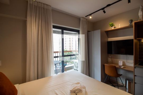 Studio de kitnet/studio para alugar com 1 quarto, 25m² em Brooklin Paulista, São Paulo