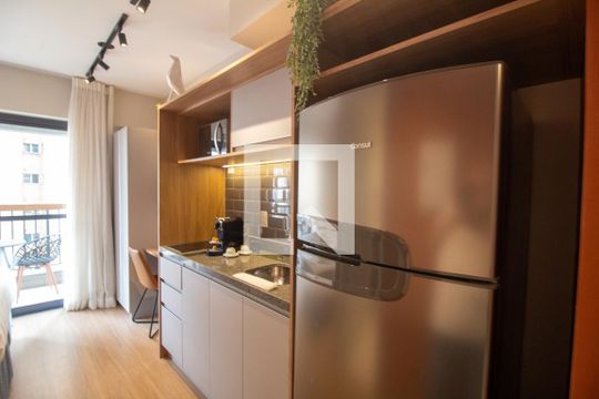 Cozinha Studio de kitnet/studio para alugar com 1 quarto, 25m² em Brooklin Paulista, São Paulo