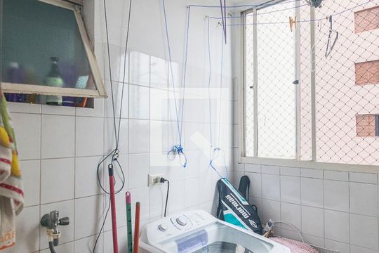 Área de Serviço de apartamento à venda com 3 quartos, 69m² em Jardim Santo André, Santo André