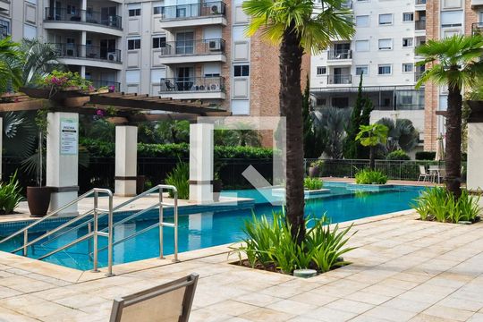 Área comum - Piscina de apartamento para alugar com 1 quarto, 65m² em Morumbi, São Paulo