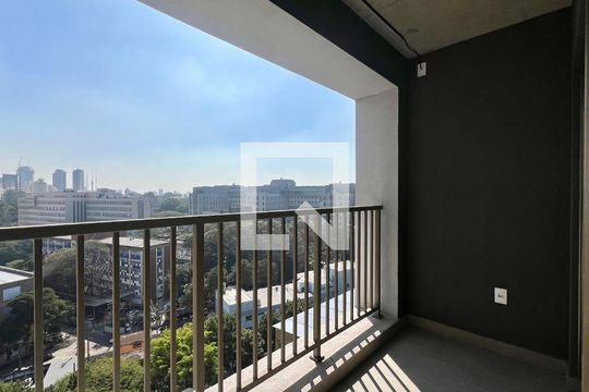 Varanda do Studio de kitnet/studio à venda com 1 quarto, 28m² em Cerqueira César, São Paulo