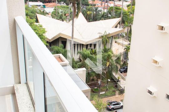 VISTA DA SACADA de apartamento à venda com 1 quarto, 42m² em Vila Itapura, Campinas