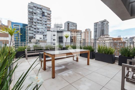 Área comum de apartamento para alugar com 2 quartos, 97m² em Moema, São Paulo