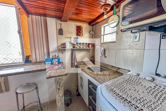 cozinha de kitnet/studio à venda com 1 quarto, 20m² em Centro, Rio de Janeiro