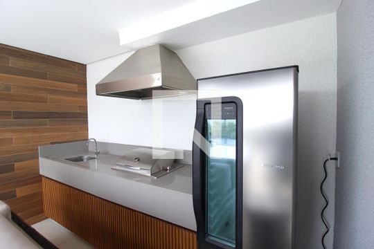 Área Comum - Churrasqueira de kitnet/studio à venda com 1 quarto, 25m² em Indianópolis, São Paulo
