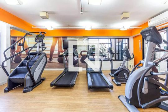 Área comum - Academia de kitnet/studio para alugar com 1 quarto, 30m² em Jardim Europa, São Paulo