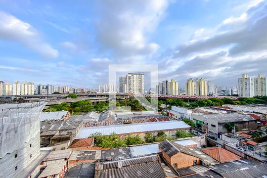 Vista da Sala de apartamento à venda com 2 quartos, 45m² em Brás, São Paulo