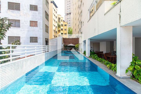 Área comum - Piscina de apartamento à venda com 1 quarto, 40m² em Bela Vista, São Paulo