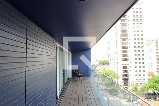 Varanda de apartamento à venda com 1 quarto, 95m² em Vila Olímpia, São Paulo