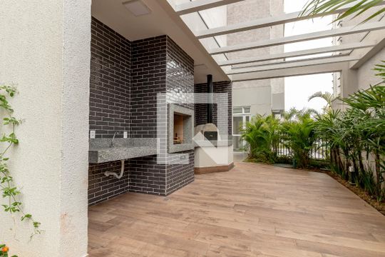 Área comum - Churrasqueira de apartamento para alugar com 1 quarto, 30m² em Indianópolis, São Paulo
