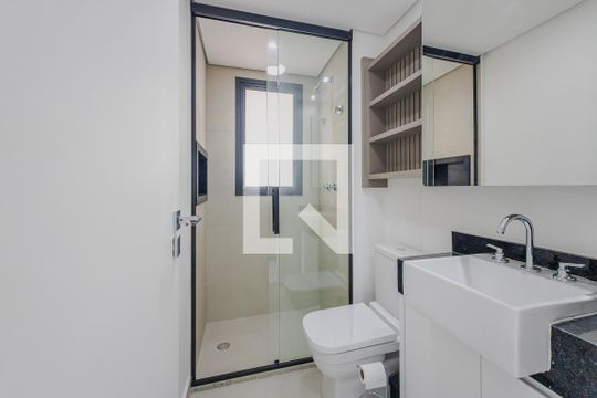 Banheiro de kitnet/studio à venda com 1 quarto, 27m² em Paraíso, São Paulo