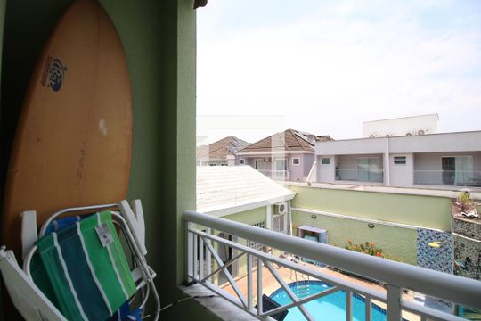Varanda da Suíte 1 de casa de condomínio à venda com 5 quartos, 360m² em Anil, Rio de Janeiro