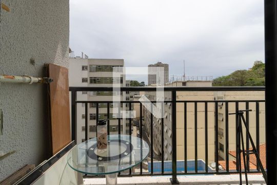 Sala Varanda de apartamento à venda com 1 quarto, 32m² em São Cristóvão, Rio de Janeiro