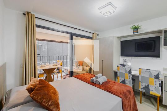 Quarto de apartamento para alugar com 1 quarto, 28m² em Sumaré, São Paulo