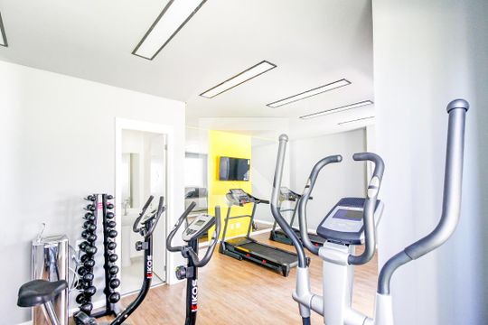 Área comum - Academia de apartamento para alugar com 2 quartos, 34m² em Santo Amaro, São Paulo