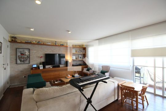 Sala de apartamento para alugar com 3 quartos, 146m² em Jardim Ampliação, São Paulo