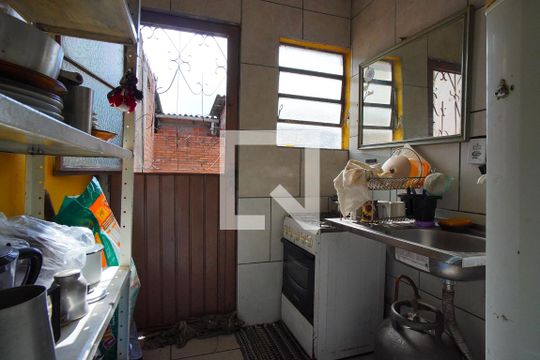 Cozinha de casa à venda com 2 quartos, 36m² em Costa E Silva, Porto Alegre