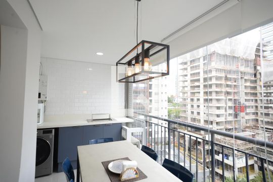 Varanda da Sala de apartamento à venda com 2 quartos, 47m² em Vila Mariana, São Paulo