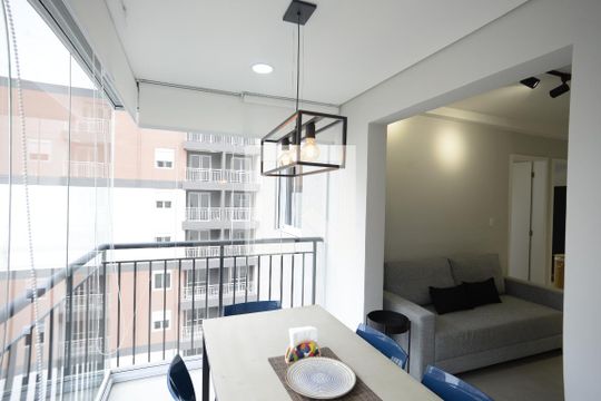 Varanda da Sala de apartamento à venda com 2 quartos, 47m² em Vila Mariana, São Paulo