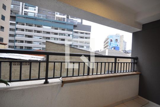 Sacada da Sala/Quarto de apartamento para alugar com 1 quarto, 27m² em Vila Gustavo, São Paulo