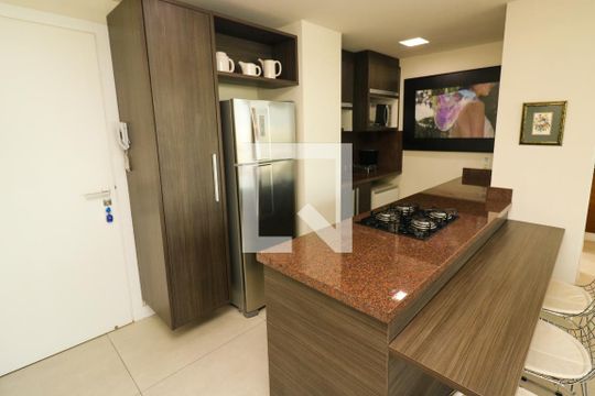 Cozinha de apartamento à venda com 1 quarto, 40m² em Praia de Belas, Porto Alegre