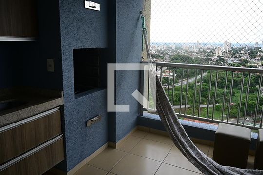 Varanda da Sala de apartamento para alugar com 2 quartos, 64m² em Setor Leste Universitário, Goiânia
