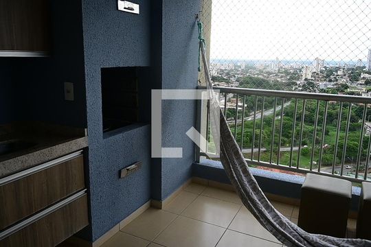 Varanda da Sala de apartamento para alugar com 2 quartos, 64m² em Setor Leste Universitário, Goiânia