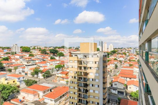 Vista da Varanda de apartamento à venda com 1 quarto, 34m² em Campo Belo, São Paulo