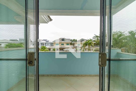 Varanda da Suíte 1 de casa de condomínio à venda com 4 quartos, 329m² em Recreio dos Bandeirantes, Rio de Janeiro