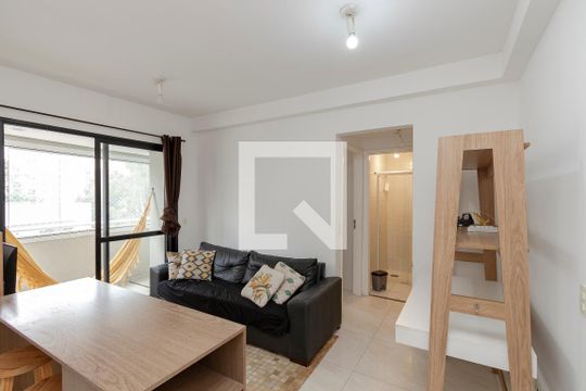 Sala de apartamento à venda com 1 quarto, 37m² em Cidade Monções, São Paulo