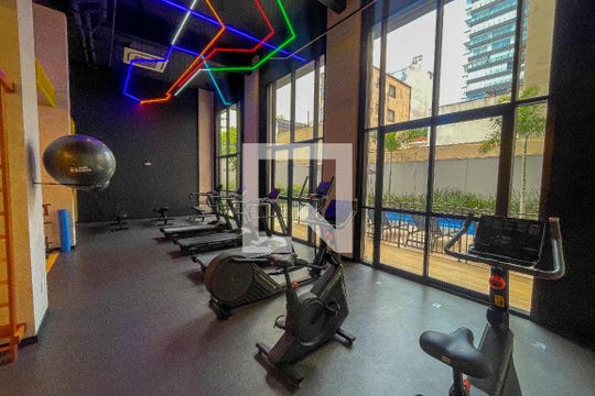 Área comum - Academia de kitnet/studio à venda com 1 quarto, 25m² em Pinheiros, São Paulo