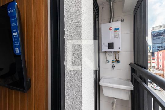 Varanda e Área de Serviço de apartamento à venda com 1 quarto, 28m² em Jardim Sao Paulo(zona Norte), São Paulo