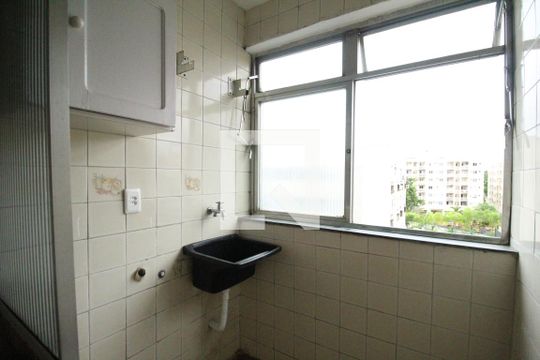 Área de serviço de apartamento à venda com 2 quartos, 57m² em Taquara, Rio de Janeiro