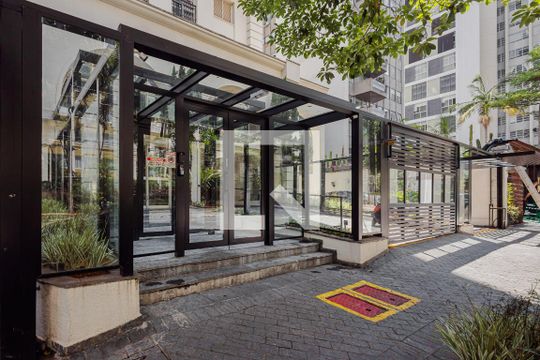 Fachada de kitnet/studio para alugar com 1 quarto, 27m² em Jardim Paulista, São Paulo