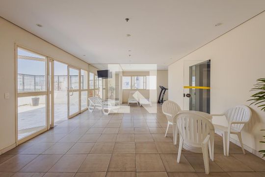 Área comum de kitnet/studio para alugar com 1 quarto, 27m² em Jardim Paulista, São Paulo