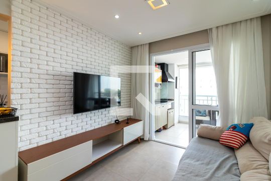 Sala de Estar de apartamento para alugar com 3 quartos, 87m² em Vila Dom Pedro Ii, São Paulo
